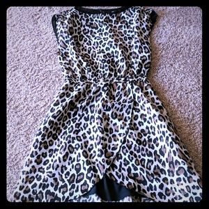 Cheetah print h & m mini dress sleeveless size 4